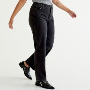 New With Tags Straight Leg /High-rise/Jeans with Studs
